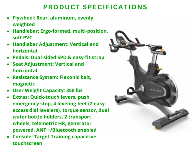 Matrix Training Indoor Cycle Spin Bike (Pre-owned)