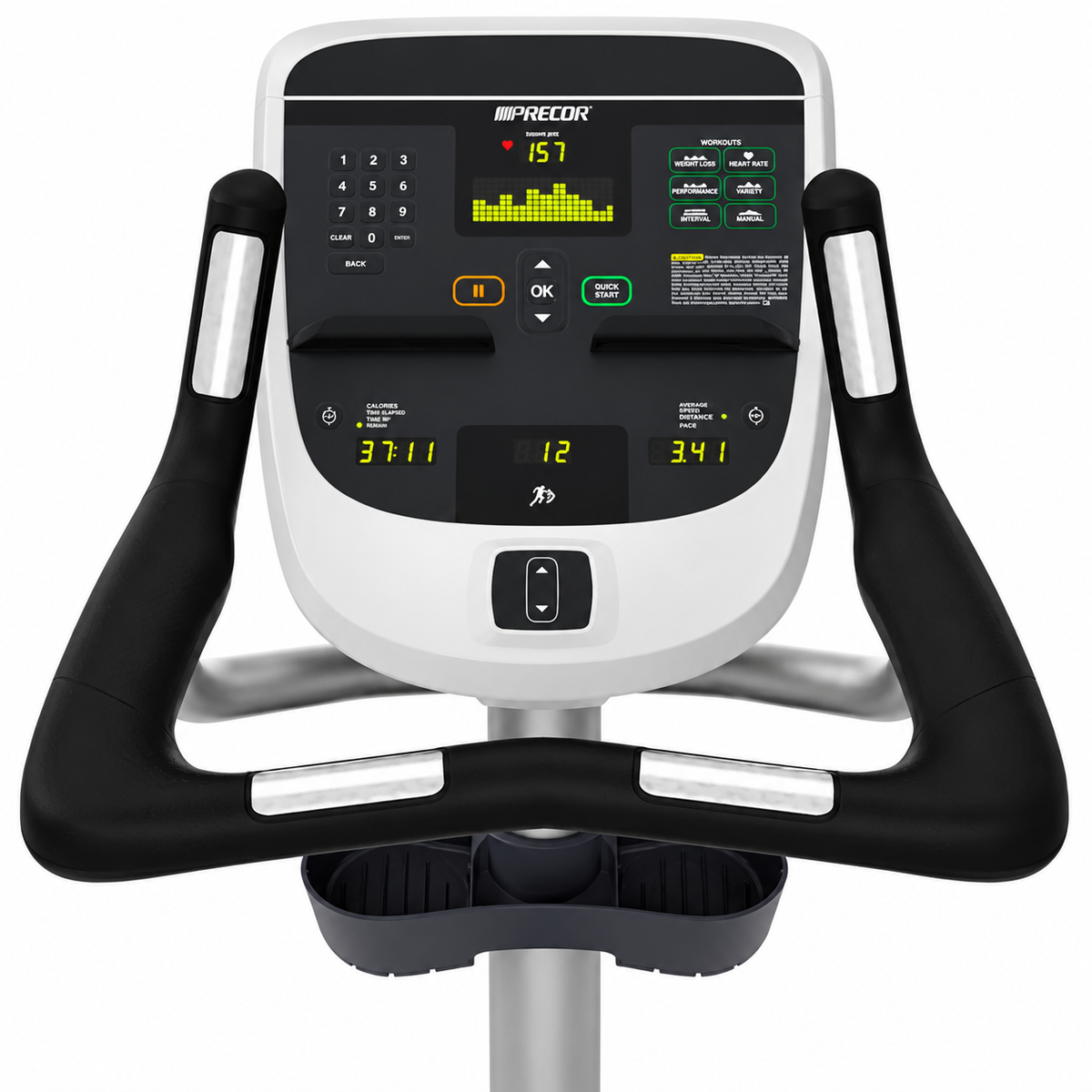 Precor UBK 815 Upright Bike + P10 Console (Refurbished)
