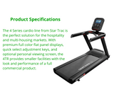Star Trac 4TR Treadmill W/ 10" LCD Display (New)