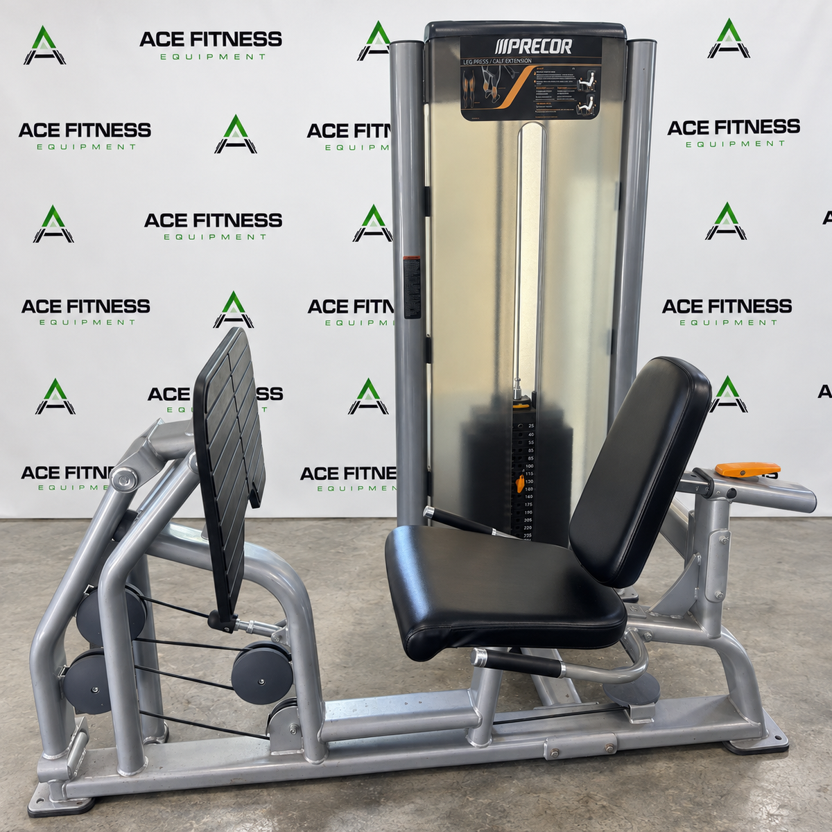 Precor Leg Press / Calf Extension Commercial Strength Machine (Certified Pre-Owned)